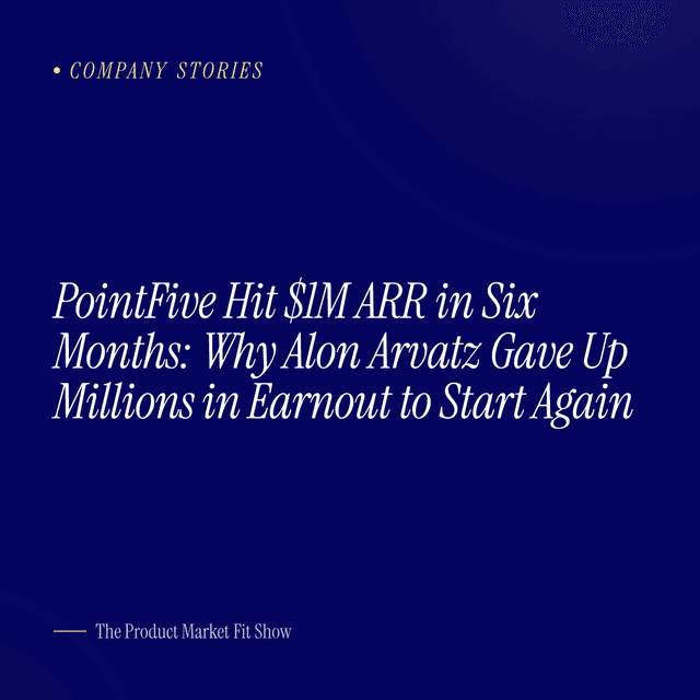 PointFive Hit $1M ARR in Six Months: Why Alon Arvatz Gave Up Millions in Earnout to Start Again