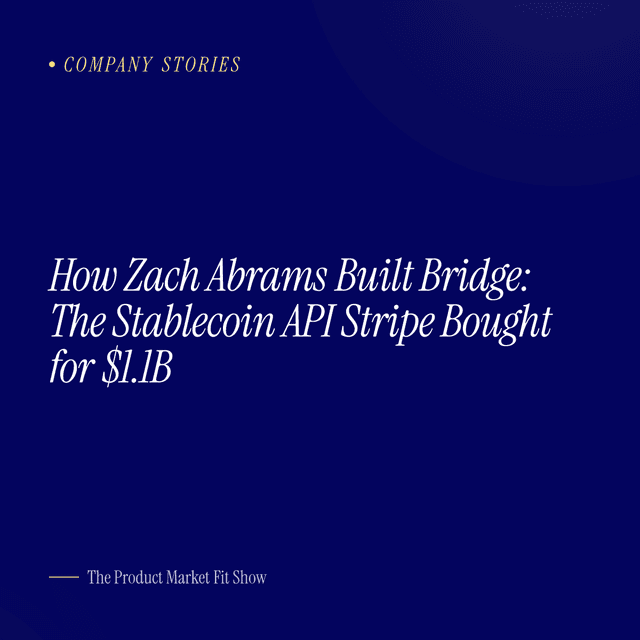 How Zach Abrams Built Bridge: The Stablecoin API Stripe Bought for $1.1B